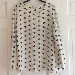Anthropologie Dolan silk blouse M